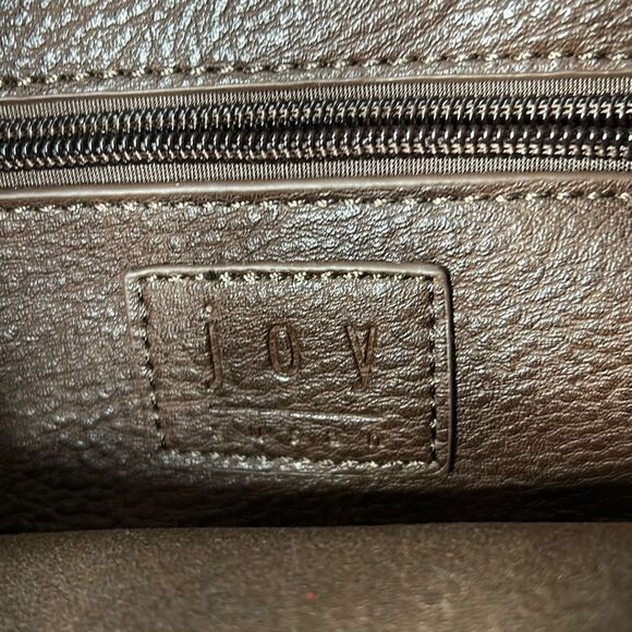 Joy Susan Megan Carry All Tote and Purse Vegan Brown Set of 2 - Picture 8 of 15